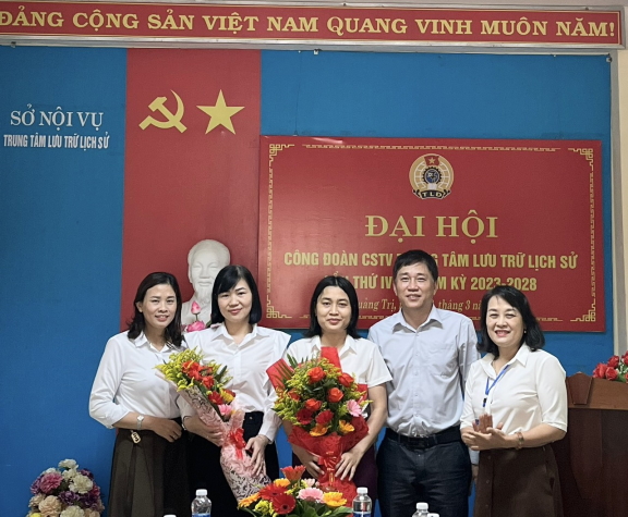 Đại hội Công đoàn cơ sở thành viên Trung tâm Lưu trữ lịch sử tỉnh Quảng Trị lần thứ IV, nhiệm kỳ 2023-2028